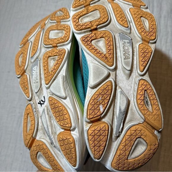 HOKA Men Bondi 8 Running Shoe Sneaker Deep Lagoon Ocean Mist US 8.5 D EU 42 - Picture 6 of 8